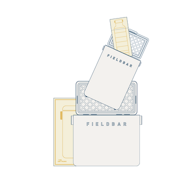 Cooler Box Set & Bottle / Parisian Green