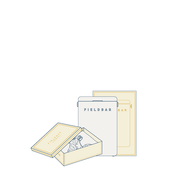 Drinks Box & Towel Bundle / Safari White